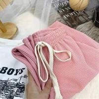 ราคา BRANCHÉ 6สี กางเกงขายาว กางเกงสีขาว กางเกงวอร์ม เอวสูง ผู้หญิง ทรงหลวม สไตล์เกาหลี เอวสูง 231128009 (21127552251)