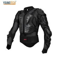 ราคา ขนาด S 5XL แจ็คเก็ตมอเตอร์ไซค์ผู้ชายเต็มรูปแบบอุปกรณ์ป้องกันในการแข่งขันมอเตอร์ครอสเกราะเสื้อเกราะป้องกันลำตัวหน้าอกเกราะป้องกันด้านหลังสำหรับอุปกรณ์ป้องกันการขับขี่มอเตอร์ครอส (11222759611)