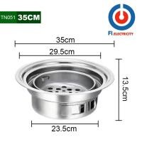 ราคา FI กระทะปิ้งย่างเกาหลี กระทะหมูกระทะ เตาหมูกระทะ ขนาด 30ซม 35ซม (21157246854)