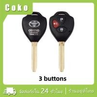 ราคา กรอบกุญแจรีโมทTOYOTA Vios Yaris Vigo Innova Camry โตโยต้า แบบ 2 4 ปุ่ม (20892431210)