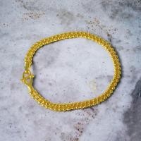 ราคา สร้อยข้อมือทองคำแท้ 9K อิตาลี ลายไข่ปลาคู่ 2 เส้น พร้อมตะขอS (20261646451)