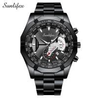 ราคา Sunlifex นาฬิกาข้อมือนาฬิกาข้อมือสำหรับผู้ชาย9094สำหรับเด็กผู้ชายสายปฏิทินสแตนเลสควอตซ์ของแท้ (20469018363)