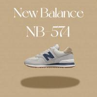 ราคา New balance NB 574 รองเท้าวิ่ง ย้อนยุคคลาสสิก รองเท้ากีฬา รองเท้าหญิง รองเท้าเดิน สีเทาอ่อน (21011100894)