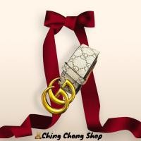 ราคา Chong Shop เข็มขัดหนังแท้ Gucci belt Hiend อะไหล่ทอง งานพรีเมี่ยมอย่างดี GGหนังวัว ใช้สำหรับประดับร่างกาย หัวเข็มขัดเป็นเหล็กKแท้ สายหนังแท้นิ่มมาก (21075067311)