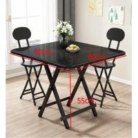 ราคา ชุดโต๊ะ พร้อมเก้าอี้ พับได้ ชุดโต๊ะ โต๊ะไม้ 1 ตัว เก้าอี้2ตัว YF 3333 (20766529707)