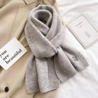 ราคา ผ้าพันคอถักไหมพรมผู้หญิงฤดูใบไม้ร่วงฤดูหนาวสีขาวบริสุทธิ์สีเบจสีเบจผ้าพันคอสั้นป้องกันคอขนฟูน่ารักหนานุ่มละมุน (17437194574)
