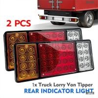 ราคา 2ชิ้น46CM 24V LED รถบรรทุกไฟท้ายไฟท้ายไฟเลี้ยวเบรกสัญญาณถอยหลังโคมไฟรถบรรทุกรถบรรทุกคาราวาน RV รถแทรกเตอร์ ไฟท้ายรถบรรทุก ไฟท้ายเหลี่ยม ไฟเบรค ไฟเลี้ยว ไฟถอย ไฟท้ายแต่ง รถบรรทุก (20801087709)