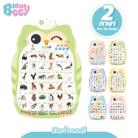 ราคา BBBayBees โปสเตอร์หมีสอนภาษา กดปุ่มมีเสียงพูดได้ 1 3ภาษา ไทย จีน อังกฤษ ของเล่นเสริมทักษะ (21071417244)