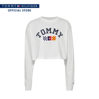 ราคา Tommy Hilfiger เสื้อยืดผู้หญิง รุ่น DW0DW16168 YBR สีขาว (21004571052)