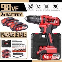 ราคา รับประกัน 3 ปี 208VF 20V สว่านไร้สาย Wickers ไขควงไฟฟ้า 80Nm 2 แบตเตอรี่ อุปกรณ์เสริม 25 3 บล็อก ชาร์จพลังงานสูง เจาะไม้ Cordless Drill (16483820397)