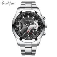 ราคา Sunlifex นาฬิกาข้อมือนาฬิกาข้อมือสำหรับผู้ชาย9094สำหรับเด็กผู้ชายสายปฏิทินสแตนเลสควอตซ์ของแท้ (20469018364)