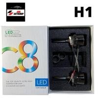 ราคา ไฟหน้ารถยนต์ C8 LED 1คู่ แสงสีขาว H1 H3 H4 H7 H11 9005 9006 72W 6000K (12622824371)