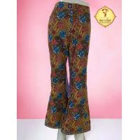 ราคา กางเกงขายาว ทรงขาม้า ผ้าถุงลายโสร่ง สีน้ำตาล (21006262326)