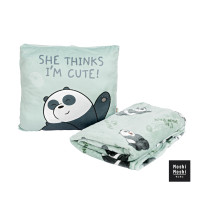 ราคา Moshi Moshi หมอนผ้าห่ม หมอนผ้าห่มขนาดพกพา ลาย We Bare Bears ลิขสิทธิ์แท้ รุ่น 6100003100 3102 (21263575291)