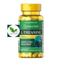 ราคา NEW Puritans Pride L Theanine 200 mg per serving 60 Capsules (18062458399)