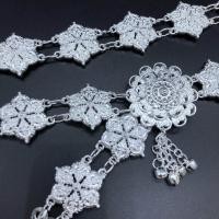 ราคา March jewelry 26 40นิ้วสไตล์ชาติพันธุ์ปรับเข็มขัดเงินโบราณ เข็มขัดเงิน เข็มขัดผู้หญิง เข็มขัดวินเทจ (7392342997)