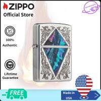 ราคา Zippo Shining Diamond Design Windproof Chrome Pocket Lighter Zippo M 49791 554 Lighter without Fuel Inside การออกแบบเพชรส่องแสง ไฟแช็กไม่มีเชื้อเพลิงภายใน (16837233738)