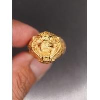 ราคา แหวนหัวเสือ หลวงพ่อเปิ่น วัดบางพระ เนื้อโลหะชุบทอง (19189344148)
