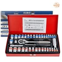 ราคา EURO KING TOOLS ชุดบล็อก 40 ชิ้น ขนาด 1 4 socket set ชุดเครื่องมือ ประแจ (20735230443)