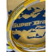 ราคา วงล้อsuper drag rimทรงAลายหมากรุกสีทองdidขนาด1 4ขอบ17ราคาต่อ1คู่ แถมฟรีเสื้อ1ตัว (16495758967)