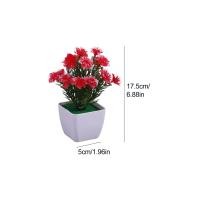 ราคา กระถางต้นไม้ประดิษฐ์ขนาดเล็กบอนไซสีเขียวกระถางต้นไม้กระถางประดับต้นไม้ปลอมกระถางดอกไม้จำลอง1ชิ้น (20212323863)