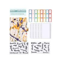 ราคา A6แฟชั่นลายหินอ่อนสีพิมพ์หนัง PU จับคู่กับกระเป๋า5ใบสมุดบันทึกงบประมาณเงินสดใบหลวม (21170453378)