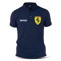ราคา FERRARI เสื้อโปโลผ้าฝ้ายแบบแห้งเร็วสําหรับผู้ชาย (20491461278)