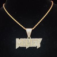 ราคา Men Women Hip Hop MONEY Pendant Necklace with 13mm Cuban Chain Hiphop Iced Out Bling Bling Necklaces Fashion Jewelry Charm Gifts Fashion Chain Necklac (20277478654)