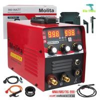 ราคา MOLITA ตู้เชื่อม 3 ระบบ MIG MMA 998A INVENTER MMA MIG TIG 2 จอ 3 ปุ่ม ตู้เชื่อมมิกซ์ ตู้เชื่อมไฟฟ้า ไม่ใช้แก๊สCO2 ลวดฟลักซ์คอร์ แถมลวด1 ม้วน รุ่นใหญ่ สีแดง (15658544778)