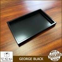 ราคา WOOD SERVING TRAY GEORGE BLACK ถาดไม้ ถาดเสิร์ฟ ถาดเสริฟ จานไม้ ทรงสี่เหลี่ยมผืนผ้า ถาดใส่ของ ถาดใส่ของ (20766650716)