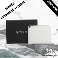ราคา Witchez White Original Walletกระเป๋าสตางค์ใบสั้น สีขาวอะไหล่เงิน (19678873691)