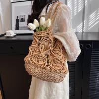 ราคา กระเป๋าเชือกถัก ก้นสาน มี 2 สี ลายใหม่ ดีไซน์สวย กระเป๋าถัก M172 (19087463519)