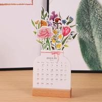 ราคา 2024 Desk Calendar 2024 Floral Desktop Calendar 2024 Desk Calendar Bloomy Flowers Calendar Creative Floral Planner Flower Themed Desk Organizer Pretty Floral Calendar Monthly Desk Planner Flower Patte