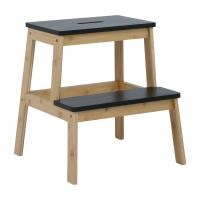 ราคา INDEX LIVING MALL บันได 2 ชั้น รุ่นลาดิน ขนาด 43 x 43 x 47 ซม สีธรรมชาติ ดำ (20931413965)