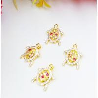 ราคา C40 จี้เต่าพลอยนพเก้าแท้ ประดับพชรczรอบ ใส่เสริมมงคล เสริมดวง และสุขภาพ (17176926717)