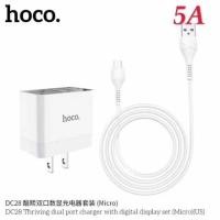 ราคา Hoco DC28 สำหรับ for L Micro USB Type C 2USB หัวชาร์จ สายชาร์จ 5A (21103535562)