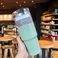 ราคา แก้วเก็บความเย็น 30 ออนซ์ แก้วน้ำสแตนเลส แก้วเก็บอุณหภูมิ แถมฟรี หลอดพลาสติก (20268773031)