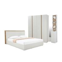 ราคา INDEX LIVING MALL ชุดห้องนอน รุ่นเฮซ ขนาด 6 ฟุต เตียง พื้นเตียงทึบ ตู้เสื้อผ้า 4 บาน โต๊ะเครื่องแป้ง สีเทาอ่อน ไลท์ โอ๊ค (11073669441)