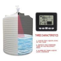 ราคา Ultrasonic Water Tank Level Meter Sensor Temperature Time Alarm Transmitter Receiver Liquid Depth Indicator Measuring Tools (16765042692)