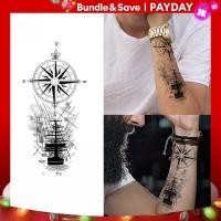 ราคา สติกเกอร์รอยสักชั่วคราวกันน้ำติดทนนาน15วันสติกเกอร์ลายเรือเข็มทิศแบบไม่สะท้อนแสงสติกเกอร์ปลอมที่แขนสำหรับเด็กผู้ชาย (21171131587)