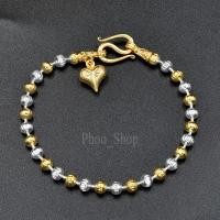 ราคา กำไลข้อมือ สร้อยข้อมือสองกษัตริย์ ห้อยรูปหัวใจ สร้อยข้อมือสองกษัตริย์พร้อมจี้หัวใจ สองกษัตริย์ ไม่ลอกไม่ดำ รุ่นขายดี (17297147491)