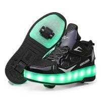 ราคา Heelys รองเท้าสองล้อสำหรับเด็กและผู้ใหญ่ รองเท้าเรืองแสง LED แบบชาร์จไฟได้ รองเท้าล้อ รองเท้ากีฬากลางแจ้ง (20507369190)
