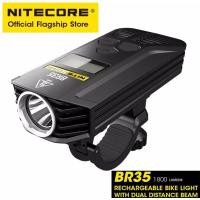 ราคา พร้อมส่ง ไฟฉายNitecore BR35 1800 ลูเมน 2 xCREE XM L2 U2 6800 มิลลิแอมป์ชั่วโมงแบตเตอรี่ลำแสงระยะทางชาร์จไฟจักรยาน (3965960278)