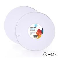 ราคา เฟรมผ้าใบ วงกลม เฟรมวงกลม เฟรมวาดรูป ผ้าใบวาดรูป Canvas Frame WAKU เฟรม 40x40 cm รุ่น RC 4040 กรอบขึงผ้าใบ แคนวาส (11666803770)