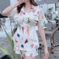 ราคา ดเซตกางเกงขาสั้น 2 ชิ้น เสื้อคอปก กางเกงขาสั้น ลายทะเล สวยๆ งานป้าย (21128788885)