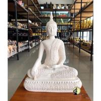 ราคา พระพุทธรูป พระปางสะดุ้งมาร พระปางมารวิชัย หน้าตัก 9 นิ้ว สีครีม (8759777248)