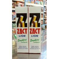 ราคา 1แถม1 ZACT LION Smokers Toothpaste แซคท์ไลอ้อน ยาสีฟันสำหรับผู้สูบบุหรี่ ปริมาณสุทธิ 160 กรัม 2หลอด (19822343961)