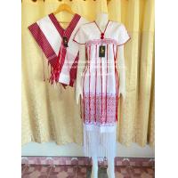 ราคา เสื้อคู่กะเหรี่ยง เสื้อแต่งงานกะเหรี่ยง ผ้าทอกะเหรี่ยง เสื้อผ้ากะเหรี่ยง มะโมเดรส mamoe dress Karen dress (17753289604)