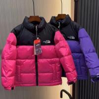 ราคา The North Face same style 1996 boys and girls thickened down jacket 700 embroidered color block childrens short down jacket white duck down (20569195640)