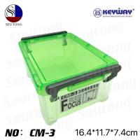 ราคา KEYWAY กล่องอเนกประสงค์มีฝาล็อคซ้อนกันได้ รุ่น CM 3 ขนาด ก16 x ย11 7x ส7 4ซ ม (2740878939)